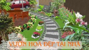 vườn hoa đẹp tại nhà